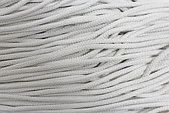 Шнур круглий з наповнювачем 4мм білий моток 100м