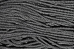 Шнур круглий з наповнювачем 4мм чорний моток 100м