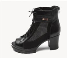 Модные женские туфли ботинки на каблуке со шнуровкой Уценка - фото 1 - id-p1172074922