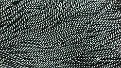 Шнур круглий спіраль 4мм чорний+срібло моток 100м