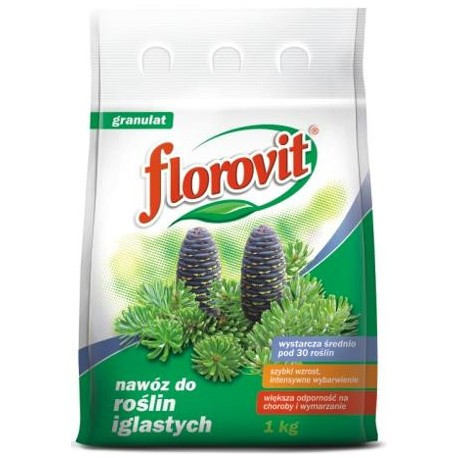 Флоровіт Комплексне добриво для Хвойних рослин Florovit Польща 1 кг. NPK з вмістом Магнію та Сірки, фото 1
