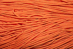 Шнур круглий поліестер 4мм помаранчевий моток 200м