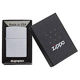 Запальничка Zippo 205 CLASSIC satin chrome, фото 3