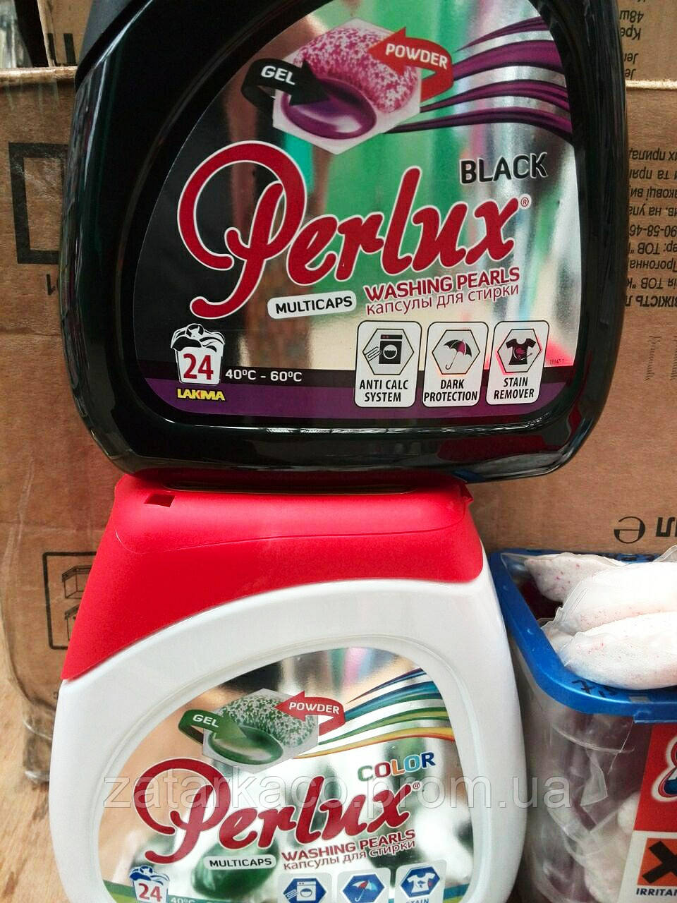 Капсули для прання Perlux/ Перлюкс White/Color/Baby/Black/Delicate 24 прання