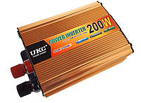 Преобразователь авто инвертор UKC 7063 12V-220V 200W