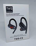 Навушники вакуумні Bluetooth TWS-C2, чорні, фото 6