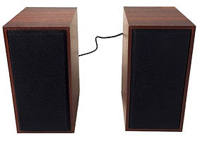 Колонки для ПК компьютера MHZ FnT-101, красное дерево