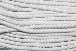 Шнур ХБ 5мм з наповнювачем 50м білий