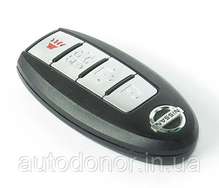 Ключ smart key на 4 кнопки , ID46, 315 Mhz, CWTWB1U840 Nissan Leaf AZE0 (13-17) 285E3-3NF4A, фото 1