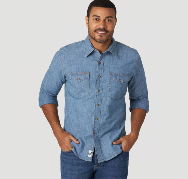 Сорочка джинсова Wrangler Light Wash, фото 1