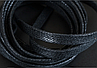 Шнурки ФМ плоскі 9 мм вощені чорні, фото 3