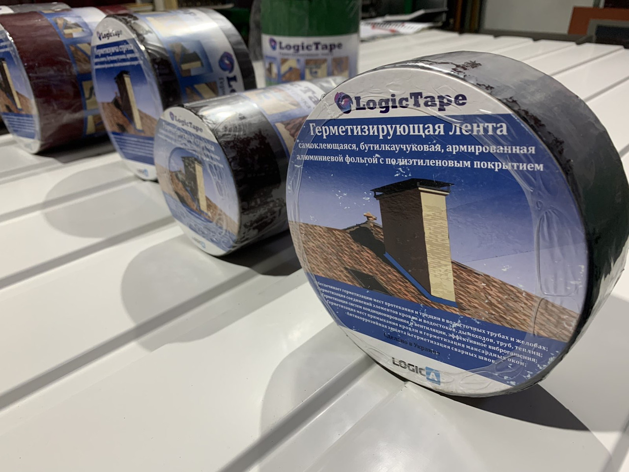 Бутилкаучуковая лента Logic Tape 250 мм х 10 м Терракотовая - фото 8 - id-p1127830707