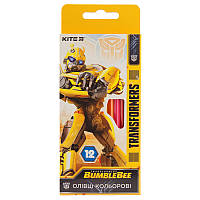 Карандаши цветные Kite Transformers 12 цветов TF19-051