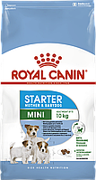 Royal Canin Mini Starter 1кг сухой корм для щенков мелких пород до 2-х месяцев, беременных и кормящих собак