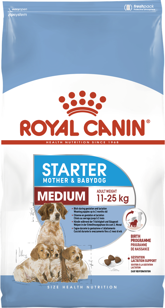 Royal Canin Medium Starter 1кг Корм для цуценят середніх порід до 2-х місяців, вагітних і годуючих собак