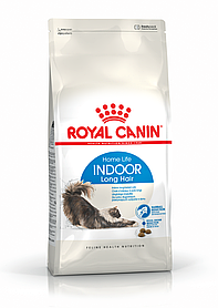 Royal Canin Indoor Longhair 2кг корм для домашніх довгошерстих котів у віці від 1 року до 7 років