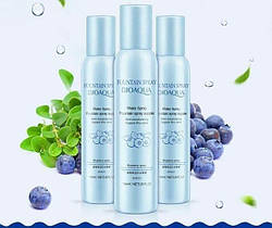 Зволожуючий спрей для обличчя і тіла з екстрактом чорниці BIOAQUA Fountain Spray Blueberry, 150мл
