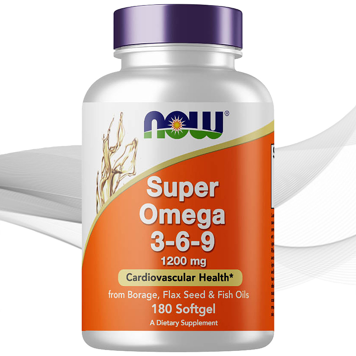 NOW Super Omega 3-6-9 1200 мг - 180 кап софт