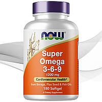 NOW Super Omega 3-6-9 1200 мг - 180 кап софт