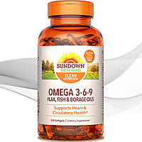 Омега 3 6 9 Sundown Naturals Омега 3-6-9 200 мягких капсул