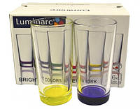 Набор высоких стаканов Luminarc J8924 BRIGHT COLORS NEW YORK (6Х280мл.)