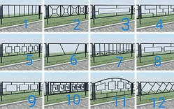 Паркан Парканчик декоративний з металу - ціна за 1 м.п. - для палісадника квітника клумби саду городу дачі