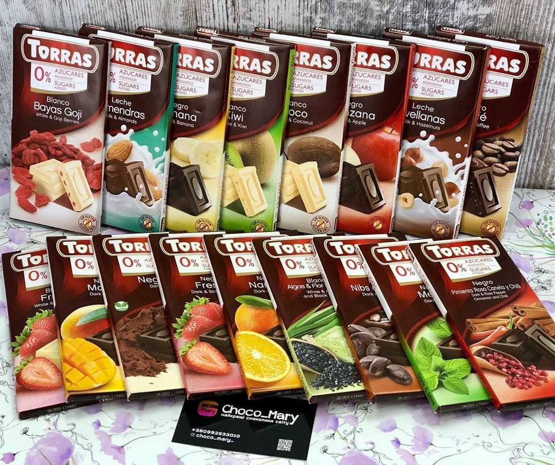 Купить Шоколад без сахара Torras белый с кокосом Испания 75 г, цена 37. ...