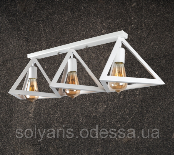 Настінно-стельовий світильник лофт 756XPR220F2-3 WH (500)