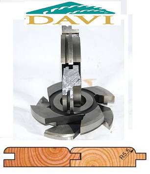 Комплект з 3-х фрези для вагонки 140x40x26 (Р6М5)