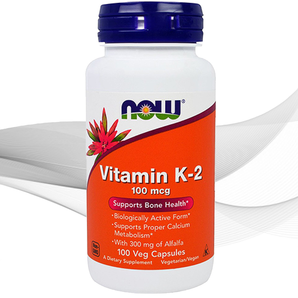 NOW Vitamin K-2 100 мкг - 100 кап веган