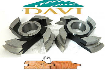 Комплект з 2-х фрези для вагонки 125x32x22 Р6М5 (M-019-02)