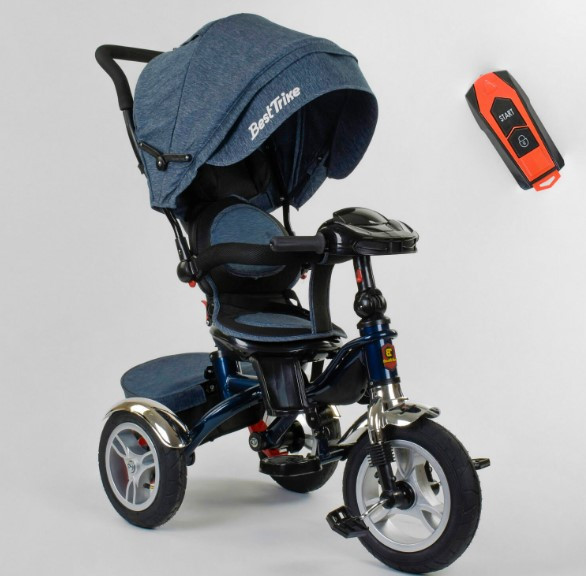 Триколісний велосипед Best Trike 5890/84-710 фара USB поворотне сидіння на 360, ПУЛЬТ СВЕТ ЗВУК