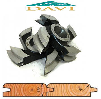 Комплект з 2-х фрези для вагонки 125x32x22 Р6М5 (M-019-06-радіусна)