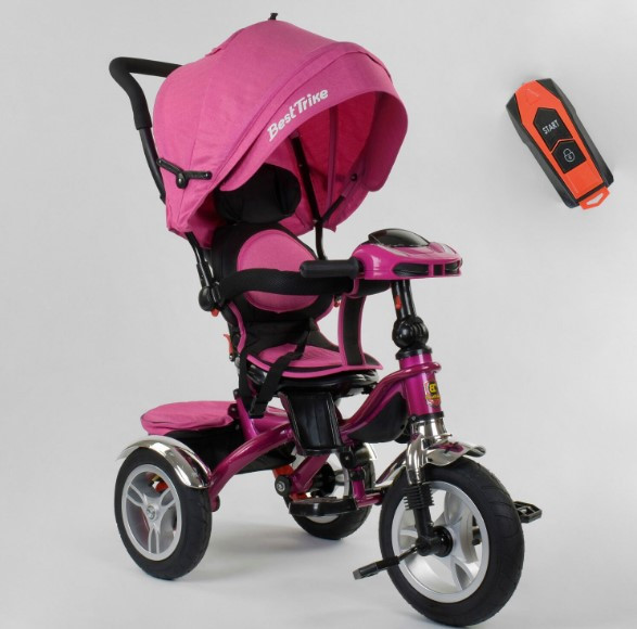 Триколісний велосипед Best Trike 5890 / 82-239 фара з USB поворотне сидіння на 360, ПУЛЬТ СВЕТ ЗВУК