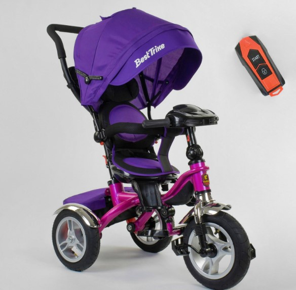 Триколісний велосипед Best Trike 5890 / 81-540 фара з USB поворотне сидіння на 360, ПУЛЬТ СВЕТ ЗВУК