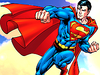 Набор для капкейков Супермен топперы и накладки на корзинки (10+10)(Картон)-
