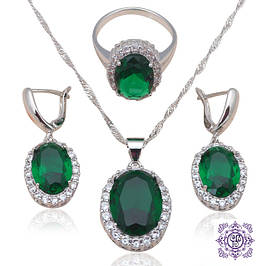 Срібні набори з натуральними каменями