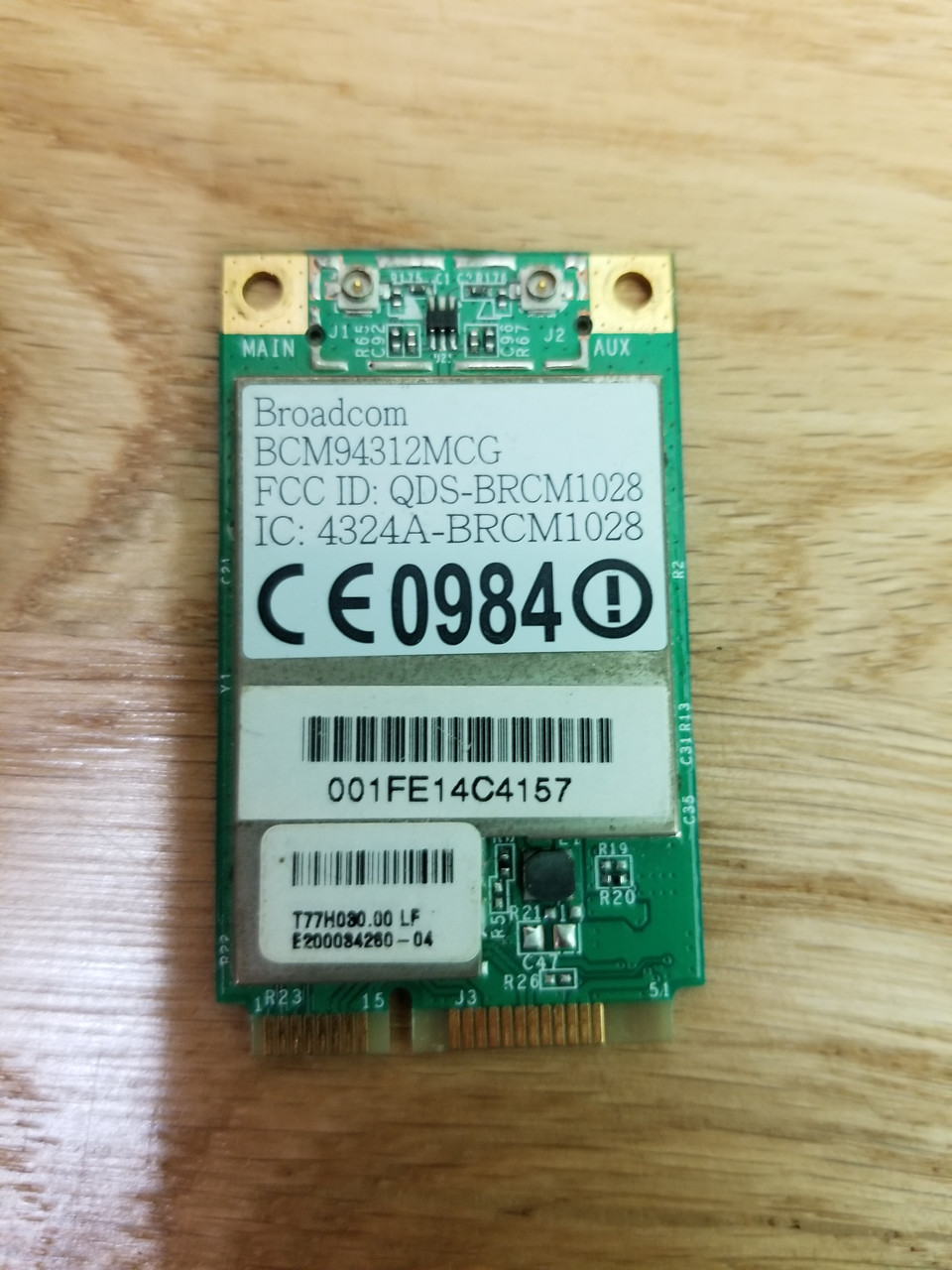 Модуль BroadCom (BCM94312MCG, T77H030) Вживаний