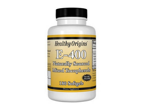 Вітамін Е Healthy Origins Vitamin E 400 180 гел капс, фото 2