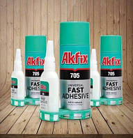 Гелевый клей AKFIX 705 Активатор 200+50 g