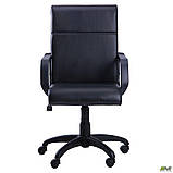 Офісне крісло AMF Фаворит пластик чорний на механізм гойдання Tilt, фото 4