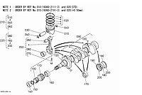 Запчасти для двигателя Kubota V1305