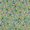 Декоративні тканини дрібні квіти на зеленому тлі 84341v2., фото 2