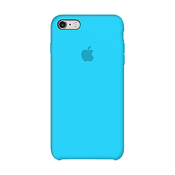 Силіконовий чохол на айфон/iphone 6\6S blue/синій + захисне скло в подарунок