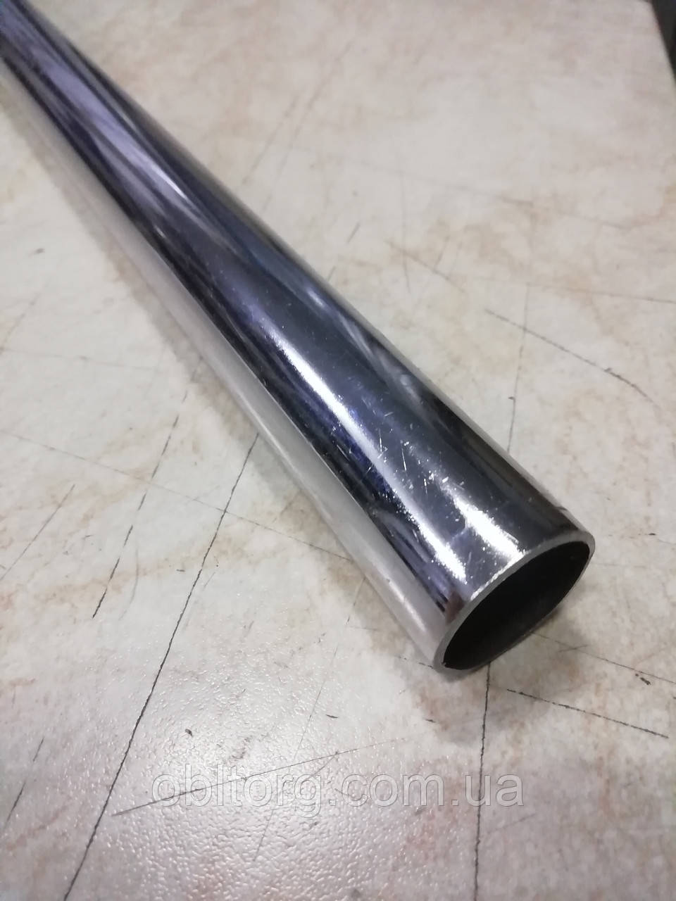 Хромована Труба діаметром 25мм товщиною стінки 0,8 мм довжиною 3м GIFF, фото 1