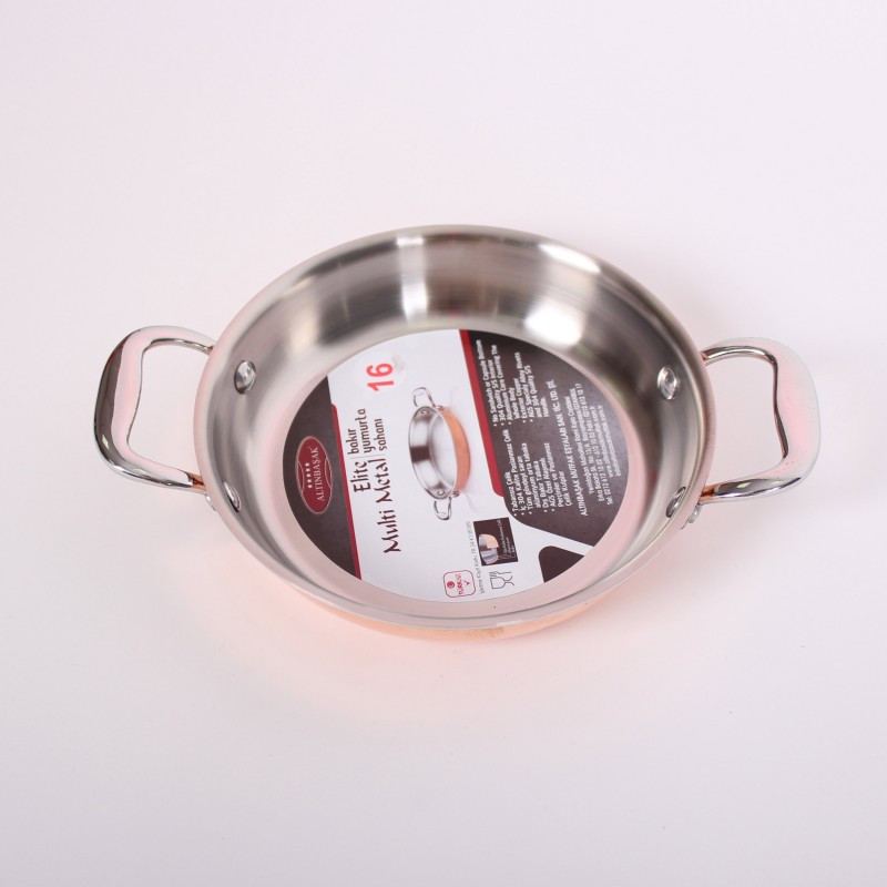 Мідна сковорода16 см, фото 1