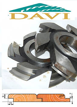 Комплект з 2-х фрези для вагонки 180x60x24 (Р6М5)