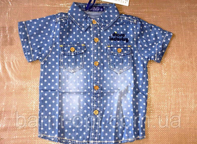 Джинсові сорочки на хлопчика гуртом, S&D, 1-5 рр KK-586, фото 2