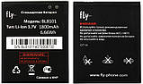 Акумулятор Fly BL8101 / IQ455 Octa, 1800 mAh  Original PRC, фото 3