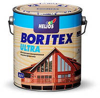 Helios Boritex Ultra №2 сосна, толстослойная пропитка с воском, лак лазурь, краска для дерева с защитой от